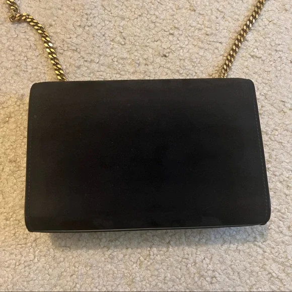 Saint Laurent Kate Small Crossbody YSL Monogram Kate Small Suede Chain Crossbody - Picture 7 of 14